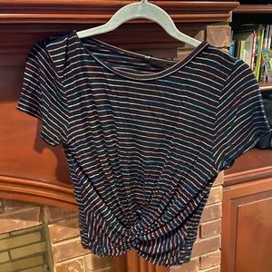 Splash size large crop top